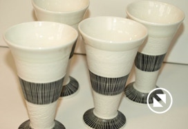 Käsitreitud portselan