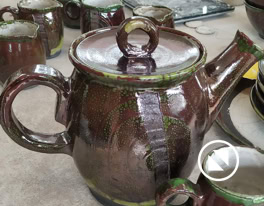 Kohvikann teekann Raku põletus