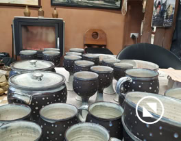 Täpilised nõud Piusa Savikoda Signe Krigul