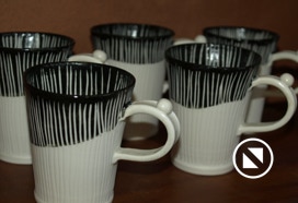 Käsitreitud portselan