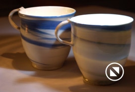 Käsitreitud portselan