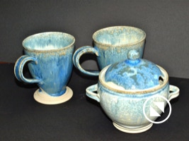 Piusa Savikoda galerii kristallglasuur kruusid vaasid kausid alused keraamilised tooted keraamika Meelis Krigul Signe Krigul